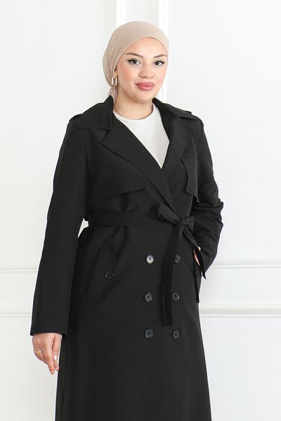 KADEEM Trenci elegant și negru