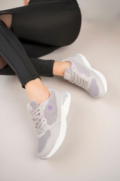 StWenn Pantofi sport de damă confortabili, cu detalii argintii