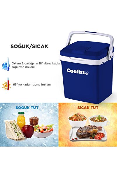 Coolist CLT26 12Volt/220Volt AC/DC 26 Litre Sıcak/Soğuk Oto Buzdolabı