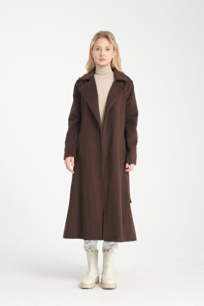 ensade Кашмирено палто без подплата за жени | Модерно палто с колан за всеки ...