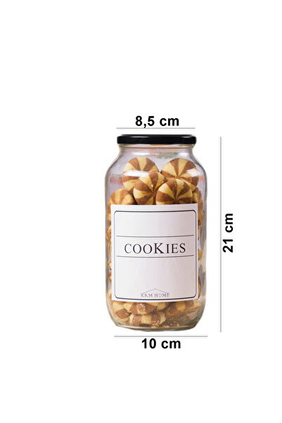 KRM HOME Kurabiye Kavanozu 1,5 Litre