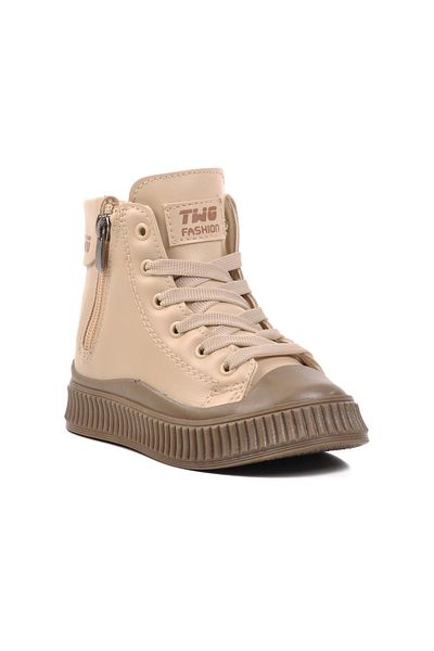 WALKWAY Orion-P Beige-Mink Παιδικά Μποτάκια με Γούνα Εσωτερικά