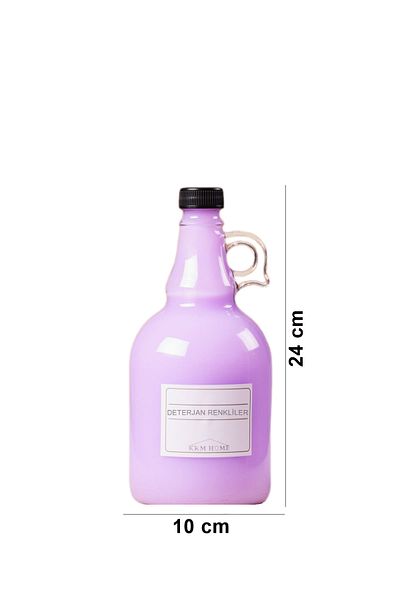KRM HOME Σετ 1000 ml με 3 μπουκάλια υγρού απορρυπαντικού και μαλακτικού υφασμάτων με λαβή