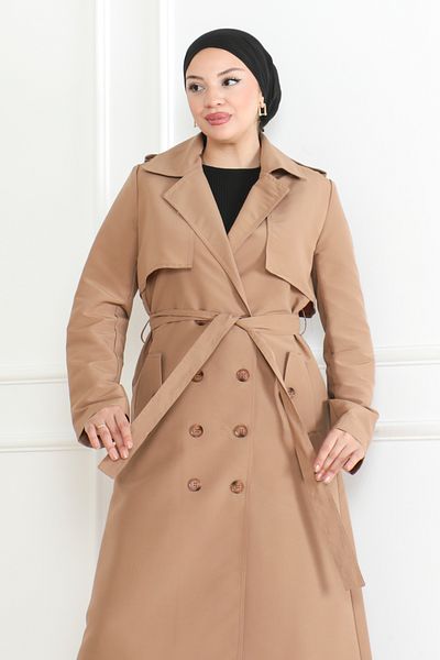 KADEEM Trenci elegant și Camel