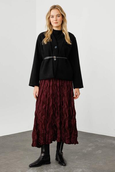 Hooopstore Μπουφάν Trocape Μαύρο Stamp χωρίς γιακά