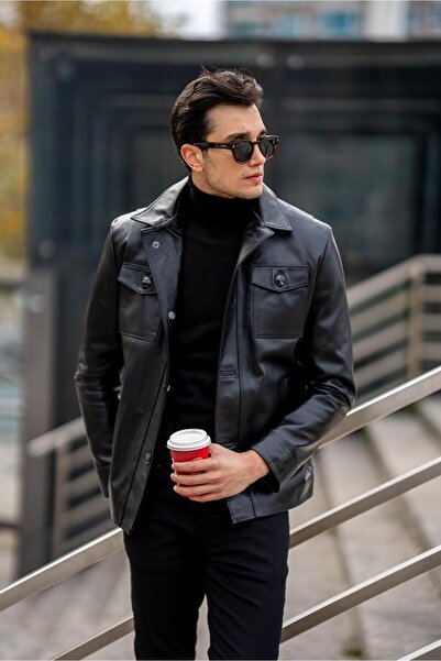 SARDINELLI %100 Deri Cepli Ceket