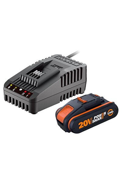 WORX WA3601 20Volt 2.0Ah. PowerShare Li-ion Akü ve Akü Şarj Cihazı