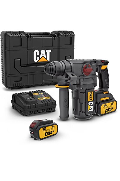 Cat DX21 18Volt 4.0Ah 2.2J Li-ion Çift Akülü Şarjlı Kömürsüz Profesyonel SDS-...