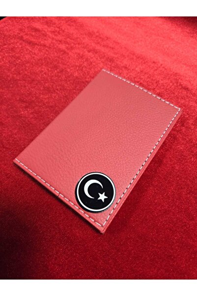 ATTA PAZARLAMA حافظة ترخيص من الجلد الأحمر من زجاج شبكي منقوش، حافظة ترخيص، م...