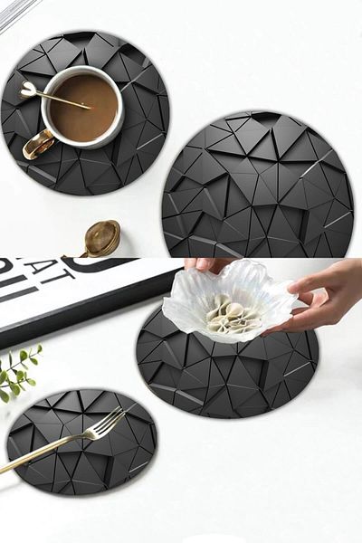 Saban 32 cm and 20 cm Black Triangle Pattern Set of 2