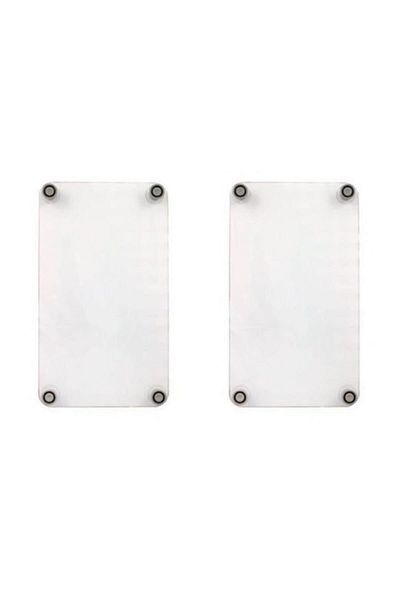Saban 2-Piece 30X52 cm Glass Stove Protector Case for 4-Piece Stoves Lemon