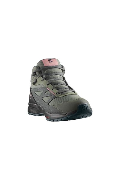 Salomon Outway Mid Waterproof Children's Shoes - Green