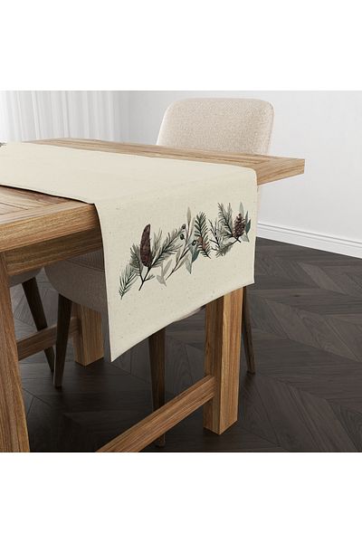 Filamente Runner Imprimat Digital Cu Motiv Craciun - Anul Nou 140x40 Cm