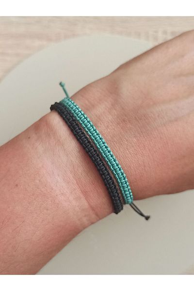TREND Set of 2 Unisex Macrame String Surfer Bracelets
