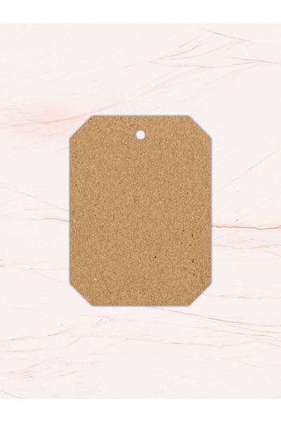 Grdall 25 Pieces - Kraft Perforated Card - Product Card - Unprinted Card - Kraft Card