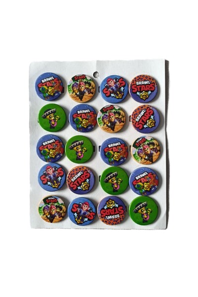 şahane parti BRAWL STARS 5 ADET ROZET