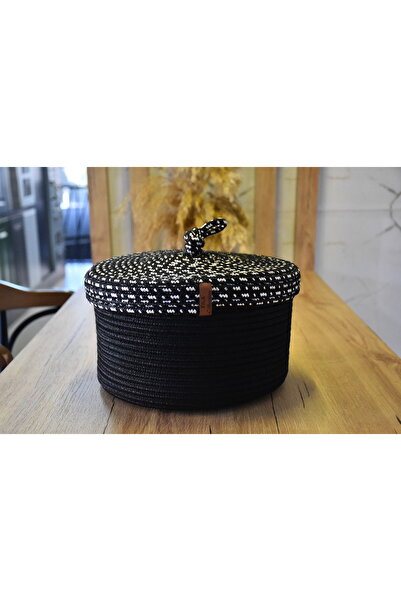 fa collection desing Coș cu capac din răchită din iută, țesut manual, coș multifuncțional, organizator pentru baie și bucătărie