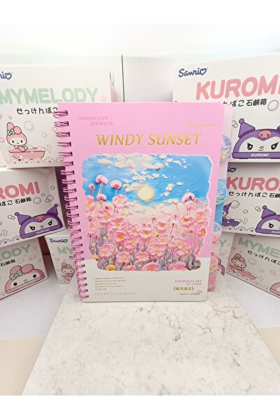 Meyra Accessories Caiete cu tematică Van Gogh, caiete pentru apus de soare, c...