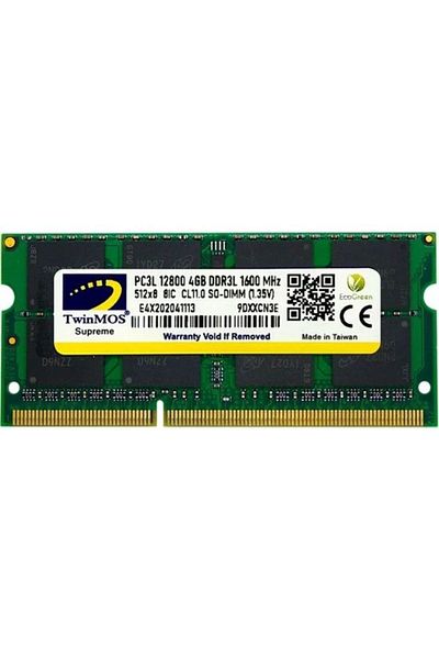 TwinMOS 4 جيجابايت Ddr3l 1600 1.35v رام للكمبيوتر المحمول Mdd3l4gb1600n