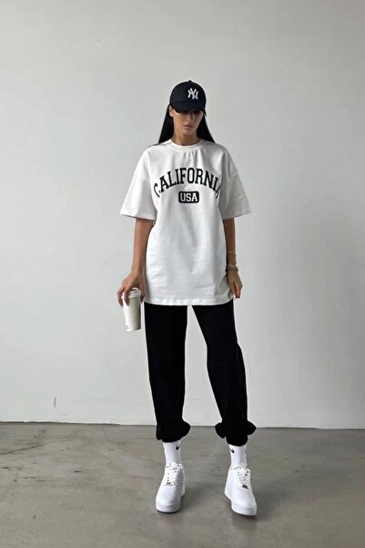 Mythologie كاليفورنيا الولايات المتحدة الأمريكية تي شيرت أبيض Sweatpants أسود...