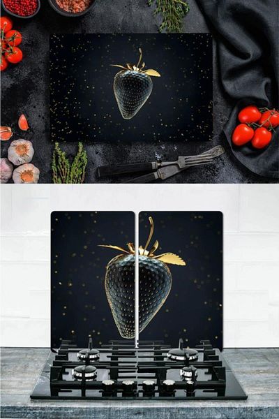Saban Golden Strawberry Team 20X30 cm Cut Sign and 2 Glass Protectors of 30X52 cm