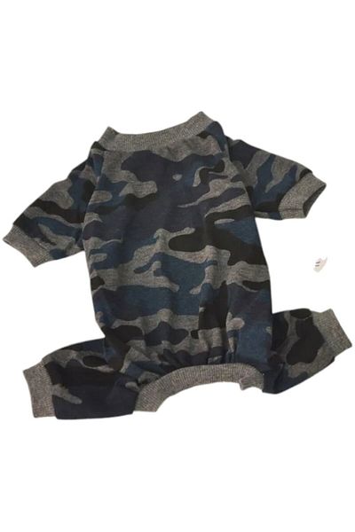 MİNİŞ PET BUTİK Mini Melange Hooded Combed Cotton Small Breed Dog Jumpsuit