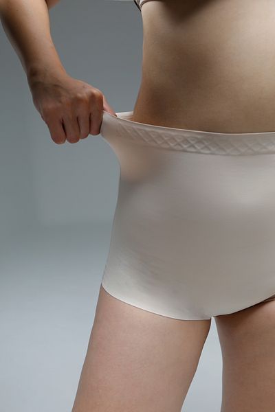 MİSTİRİK Private Model High Waist Non-Marking Slip Corset Seamless Slip Panties Skin Color