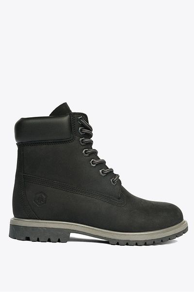 Hammer Jack WP Μαύρες γνήσιες δερμάτινες μπότες Nubuck Αδιάβροχες Unisex