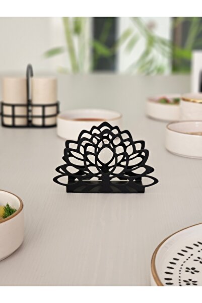 VELUX HOME Lotus Metal Peçetelik Dekoratif 6,9*11,3 Cm
