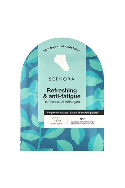 SEPHORA COLLECTION Moisturizing Foot Masks with Mint - 2Pcs - Soften Feet in 20 Minutes!