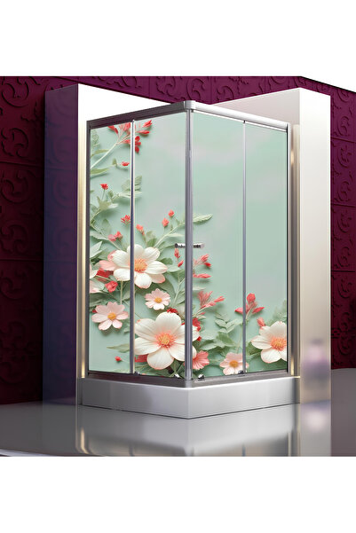 Özbey Reklam Banyo Duşakabin Kaplama Folyo Sticker Ord-162 ( Ölçüsü 160x170 4...