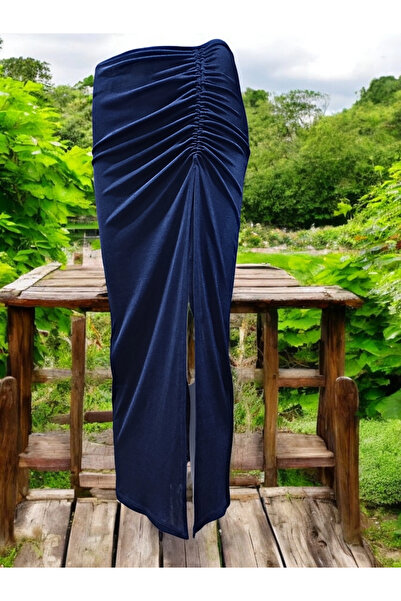 modayiğit Bağcıklı büzgülü beli lastikli etek