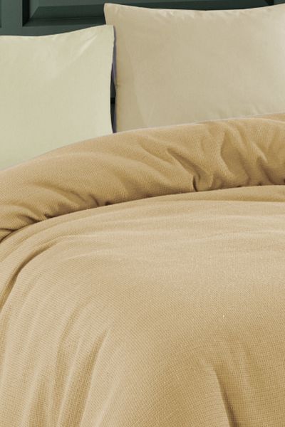 Formeya Buntes Wafer-Muster, doppelte Piqué-Tagesdecke, Hotel-Piqué, 200 x 230 cm