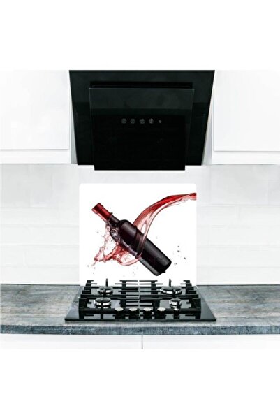 Saban واقي موقد زجاجي مقاس 50 × 56 سم لحماية النبيذ الأحمر