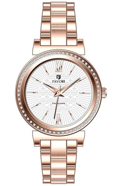 Favori Steel Band Women's Wristwatch Fvr.120.4Rsr