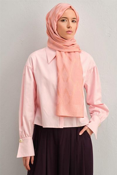 Armine Lyocell Naia Zigzag Pattern Shawl 1113-14