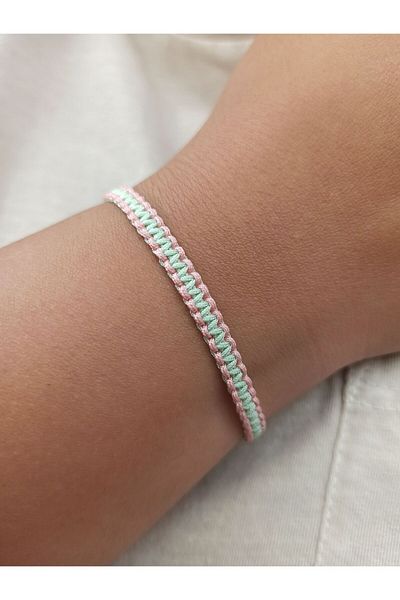 TREND Unisex Two-Color Knitted Macrame Bracelet