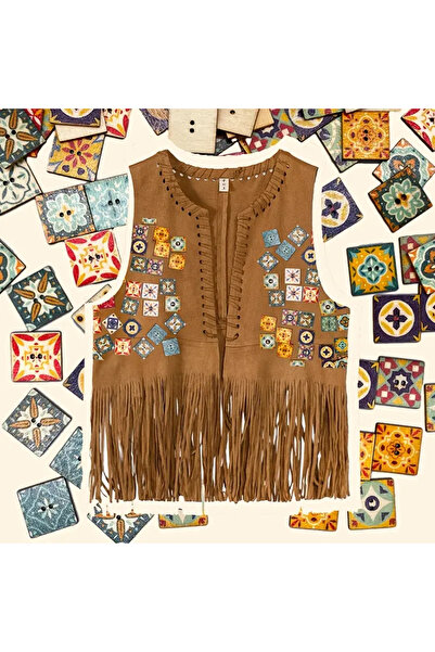 Dekor Vagonu طقم أزرار خشبية بنمط سيراميك متعدد الألوان مكون من 20 قطعة