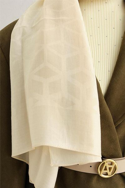 Armine Lyocell Naia Honeycomb Pattern Shawl 1113-4