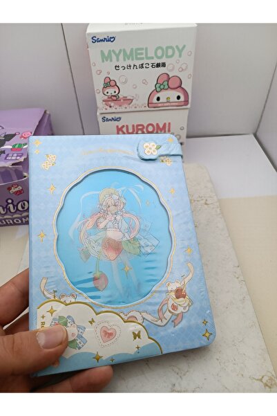 Meyra Accessories Model anime - Caiet cadou negru, caiet de școală de calitate