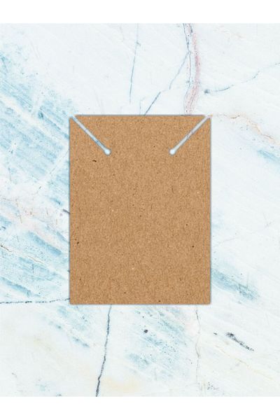 Grdall 25 Pieces - Kraft Necklace Card - Necklace Card - Unprinted Jewelry Card