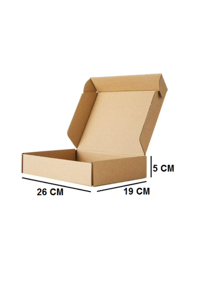AMBALAJ MARKT E-Ticaret Kutusu, Çok Amaçlı Kutu 26x19x5 Cm 100 Adet