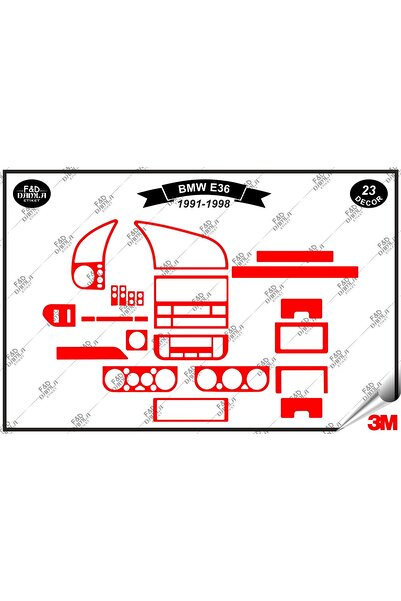 FD Damla Etiket لسيارات Bmw E 36 1991-1998 وحدة تحكم طوربيد الصدر طقم طلاء ال...