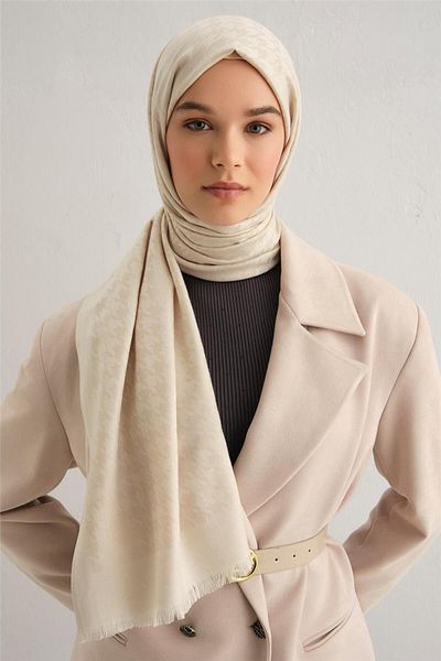 Armine Σάλι Viscon με σχέδιο Houndstooth 15