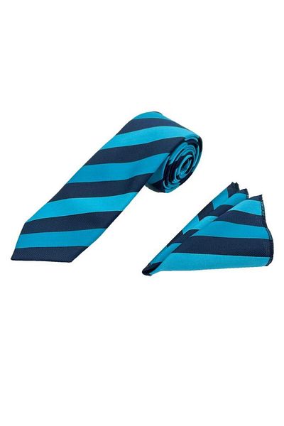 Brianze Patterned 3-Piece Tie and Handkerchief Set