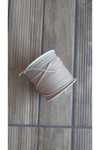 Bonanka (1,5 мм) Цвят на мляко и кафе 10 метра Парашут, Макраме, Гривна, Броеница, Плетене, Наниз за бижута (019)