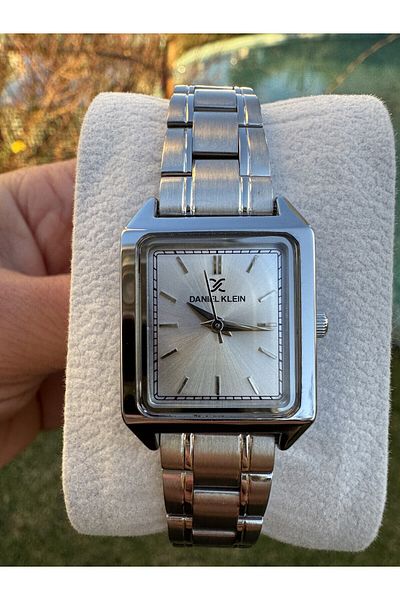 Daniel Klein Dkf.2315A New Trend Silver Color Cornered Women's Wristwatch
