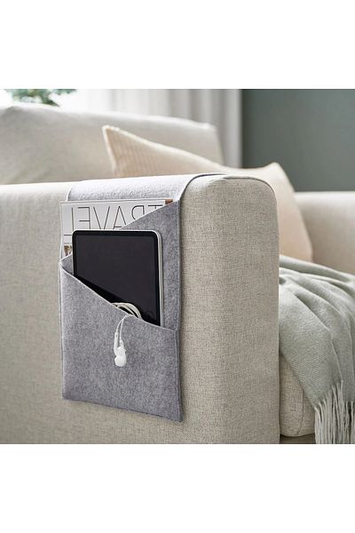 IKEA 95X25 cm Ikea Pocket - Grey Polyester Case Seat Edge Storage Pocket