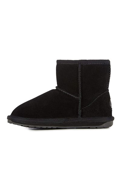 EMU Australia Wallaby Mini Unisex Kids Black Boots Unisex Kids Boots K10103