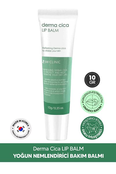 3W CLINIC Intensive Moisturizing Cica Lip Moisturizing Care Balm Derma Cica Lip Balm